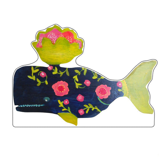 Aimee Whale Navy Acrylic Cutout Shelfie 0.75 inch