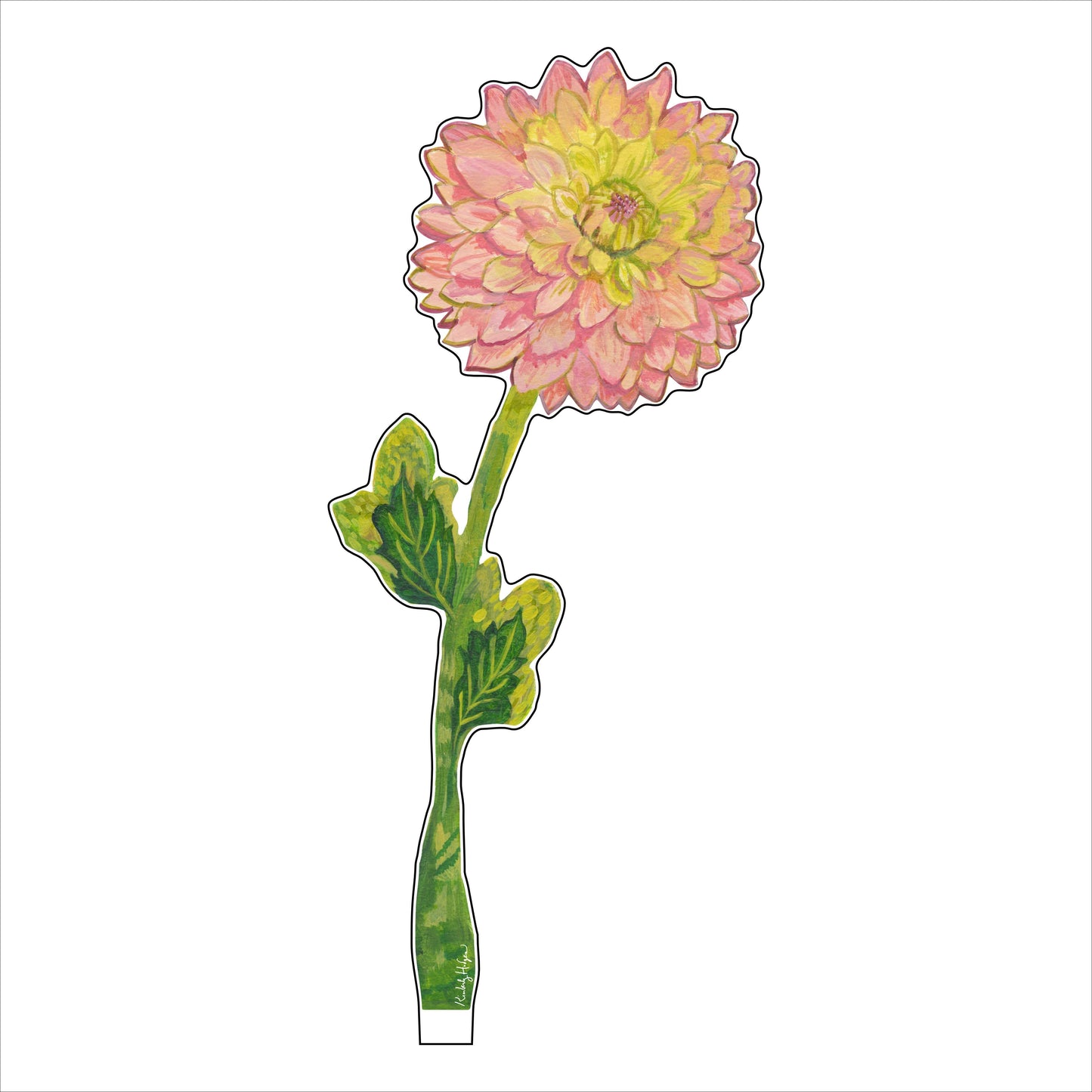 Cafe Au Lait Dahlia Large Acrylic Flower