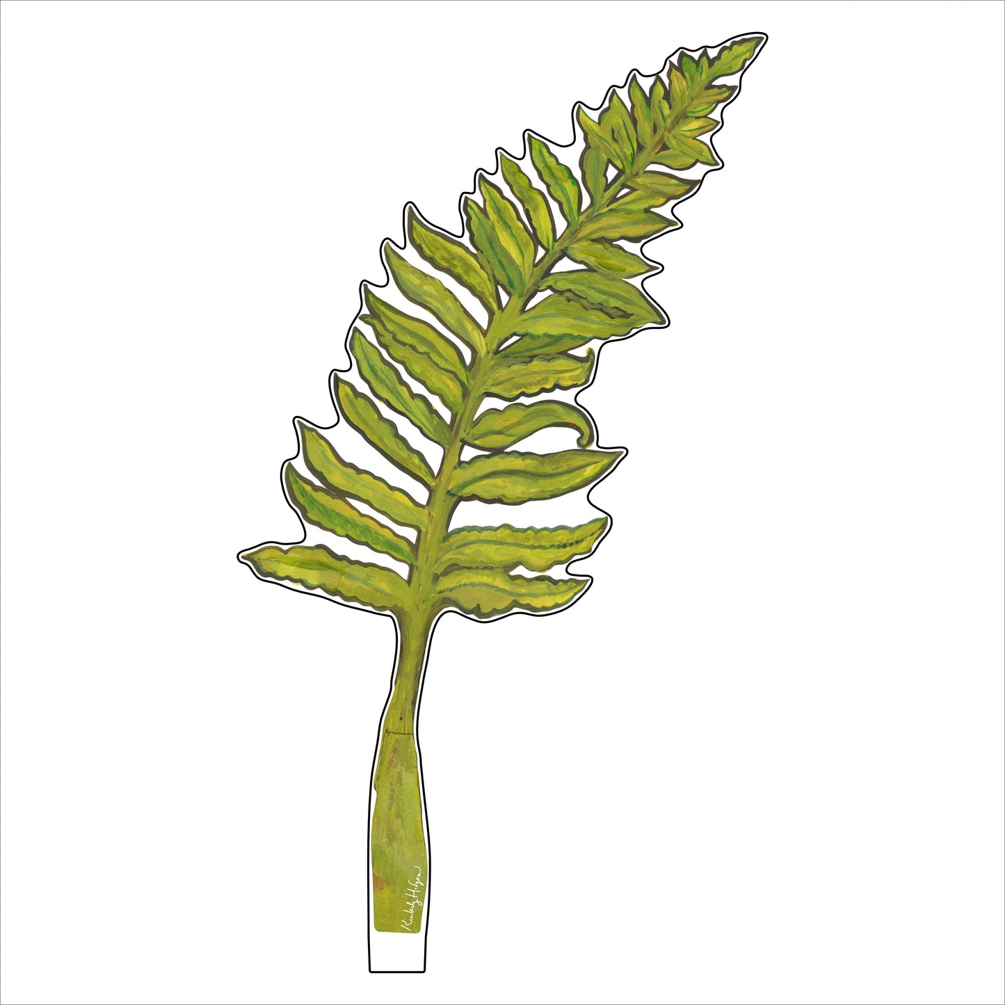 Classic Fern Small Acrylic Flower