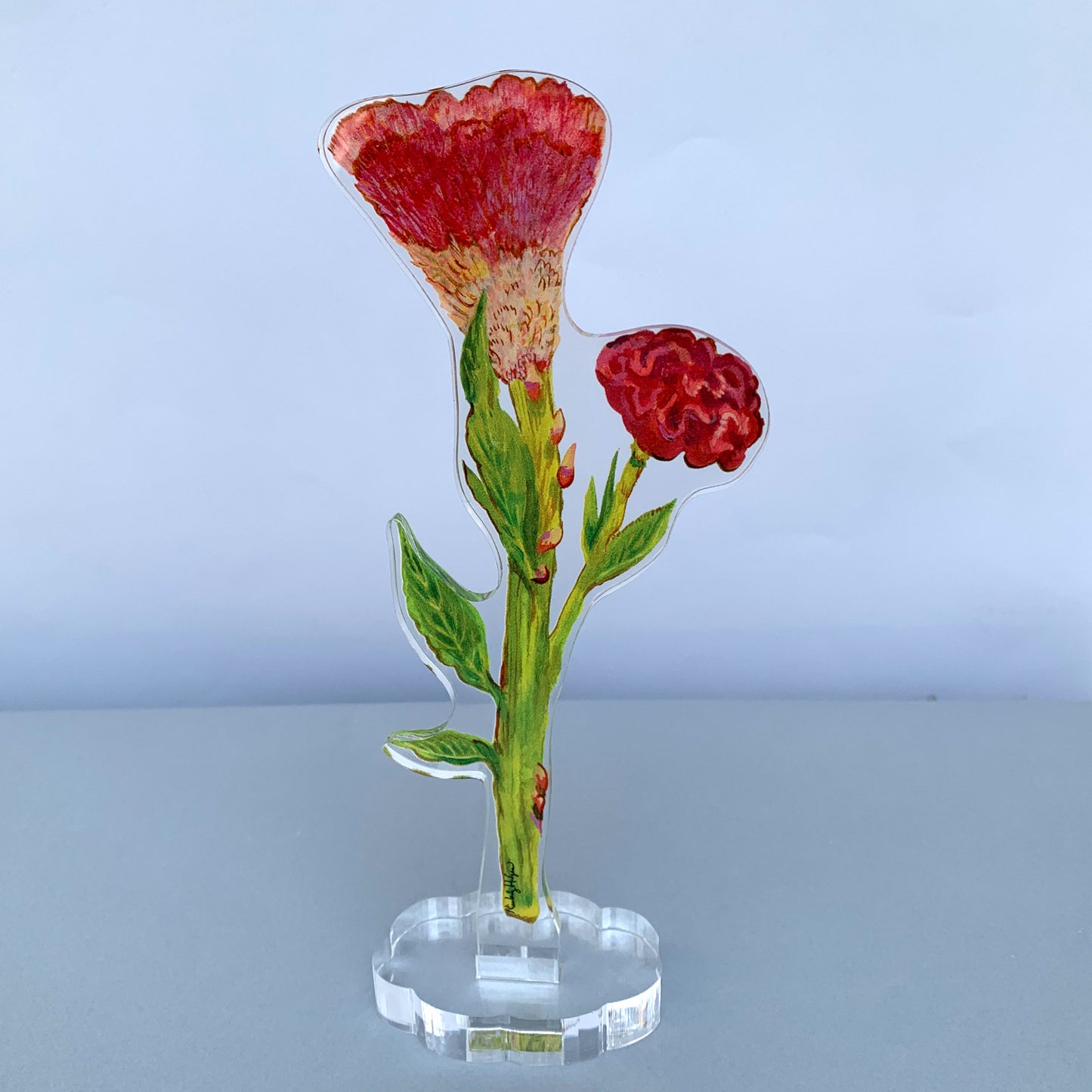 Cockscomb Small Acrylic Flower