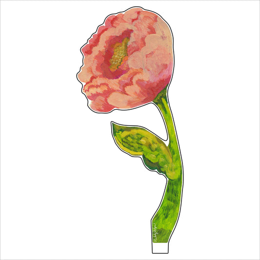 Curved Peony Small Acrylic Flower