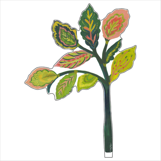 Green Leaves Large Acrylic Flower