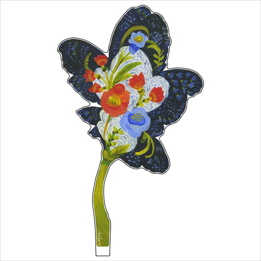 Navy Fleur Large Acrylic Flower