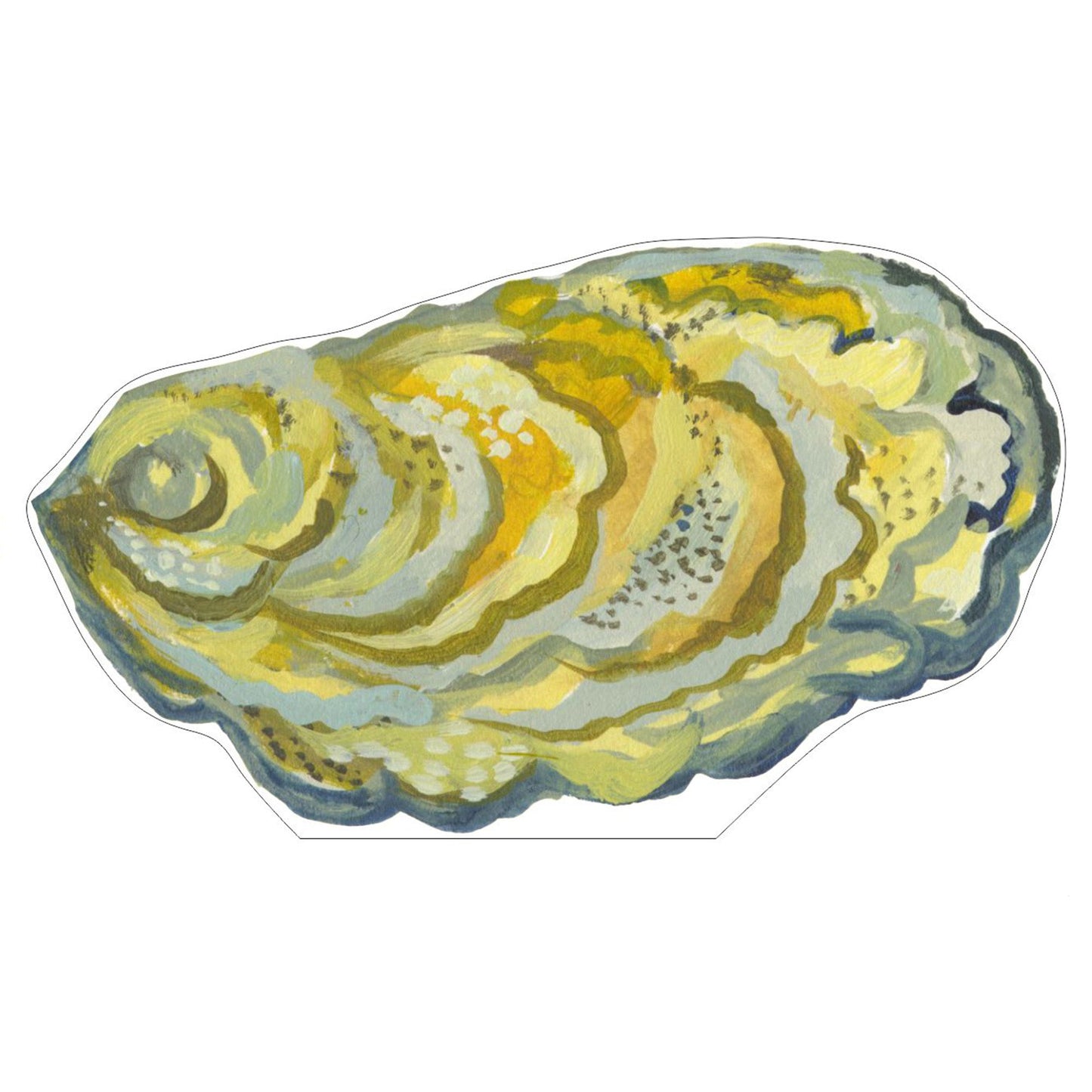 Oyster Shell Mini Acrylic Cutout Shelfie 0.50 inch