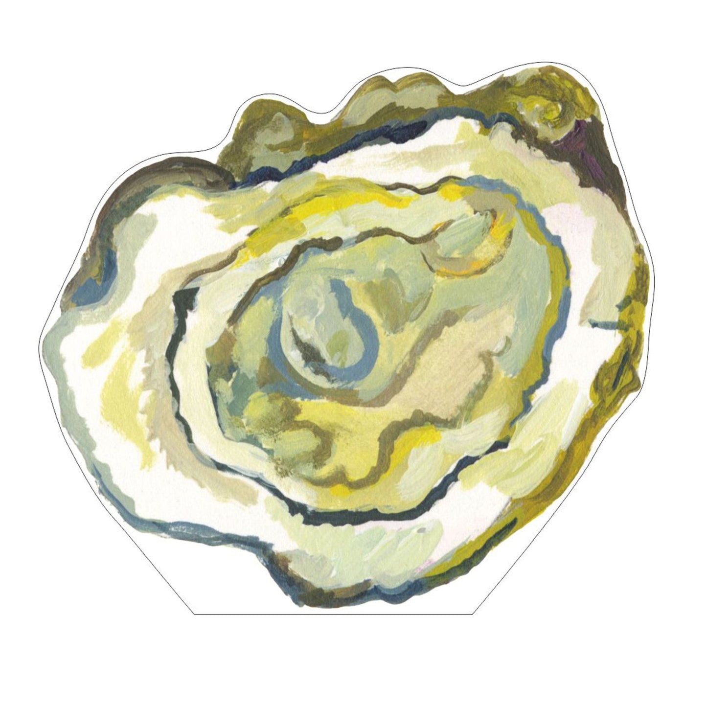 Oyster On The Half Shell Acrylic Cutout Shelfie 0.75 inch