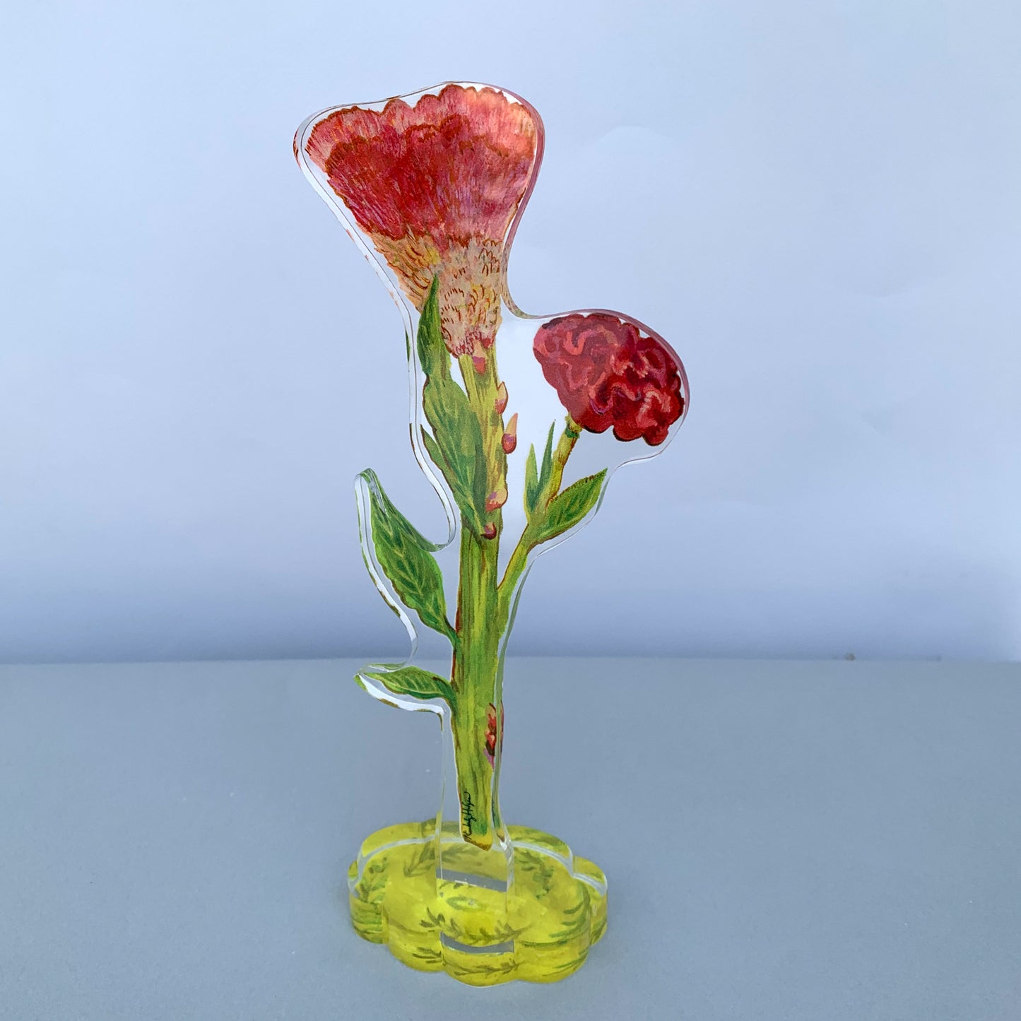 Cockscomb Small Acrylic Flower